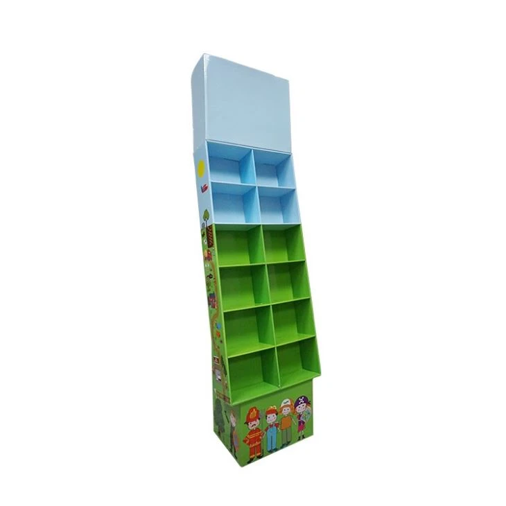 Custom Cardboard Advertising Pallet Floor Display Stand For Books Or Magazines